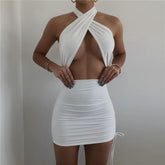 Robe dos nu découpée Linda